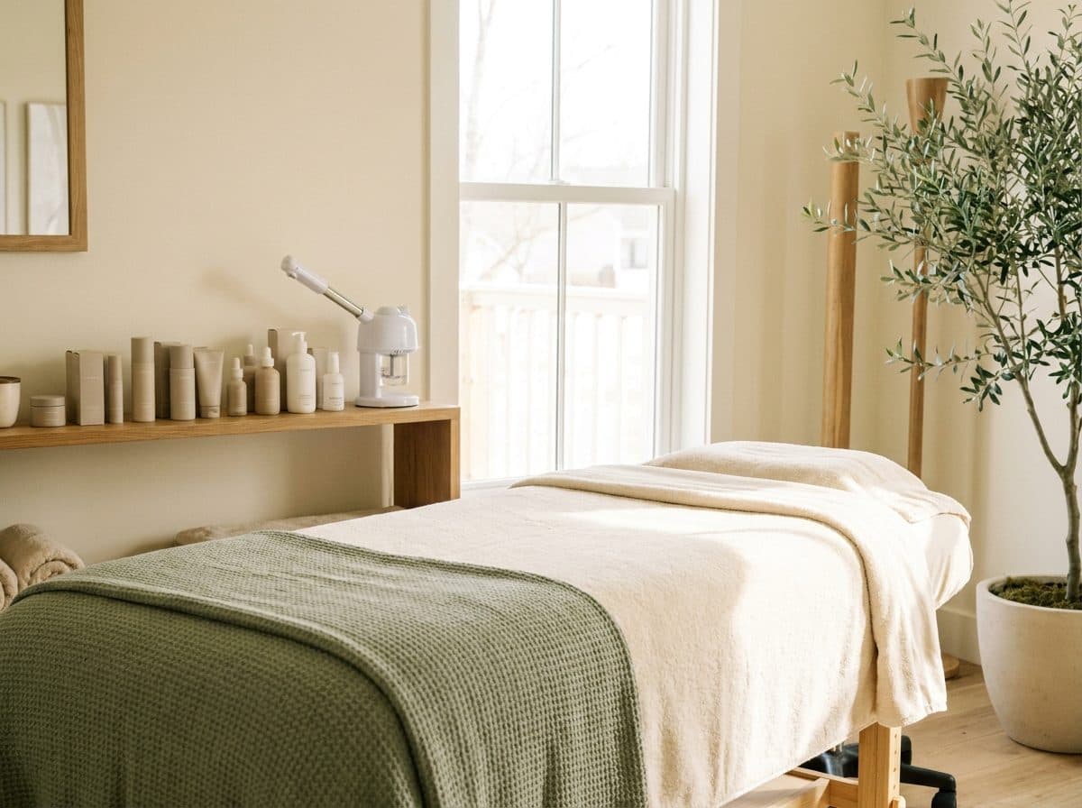 Cabina facial con luz natural en MOSS Medical Spa, Doral (imagen referencial)
